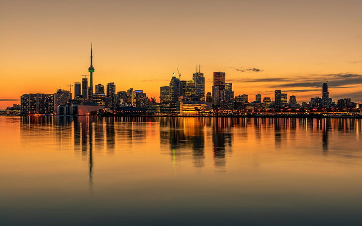 Toronto skyline sunset 1080P, 2K, 4K, 5K HD wallpapers free download |  Wallpaper Flare
