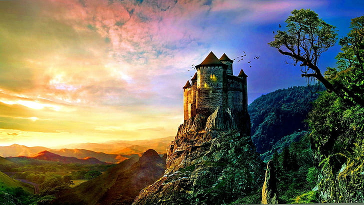 HD wallpaper: dracula castle, fantasy | Wallpaper Flare