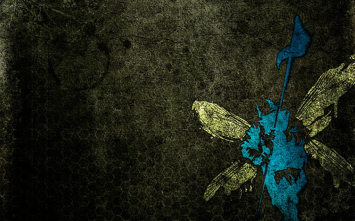 Linkin Park, music, band, soldier, butterfly, simple background, HD wallpaper