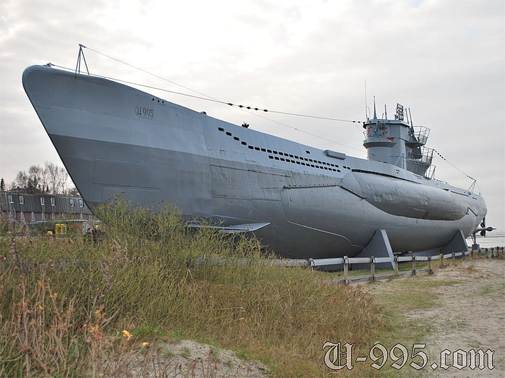 white cargo ship, military, submarine, World War II, vehicle, HD wallpaper