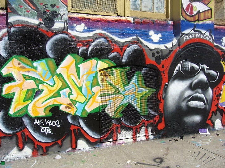 Singers, The Notorious B.I.G., Graffiti, Psychedelic, Trippy, HD wallpaper