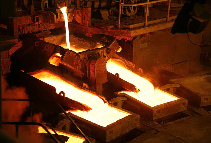 industrial, heat - temperature, glowing, flame, fire, burning