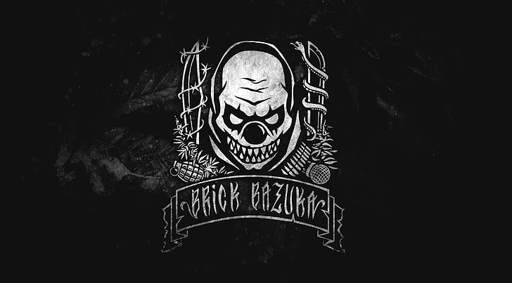 Brick Bazuka logo, Music, Black, Russian Hip-Hop, Underground