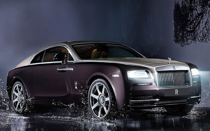 2014 Rolls-Royce Wraith Auto HD Desktop Wallpaper .., purple Mercedes-Benz car