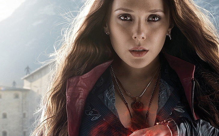 scarlet witch high definition  widescreen, portrait, beauty