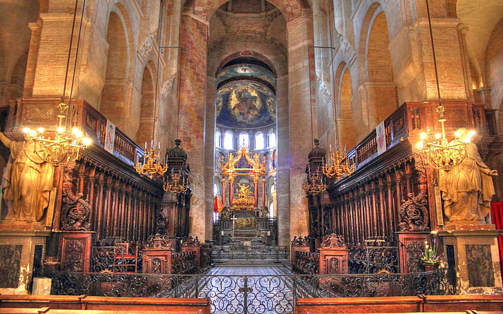 Basilique Saint, France, Sernin, Toulouse, HD wallpaper