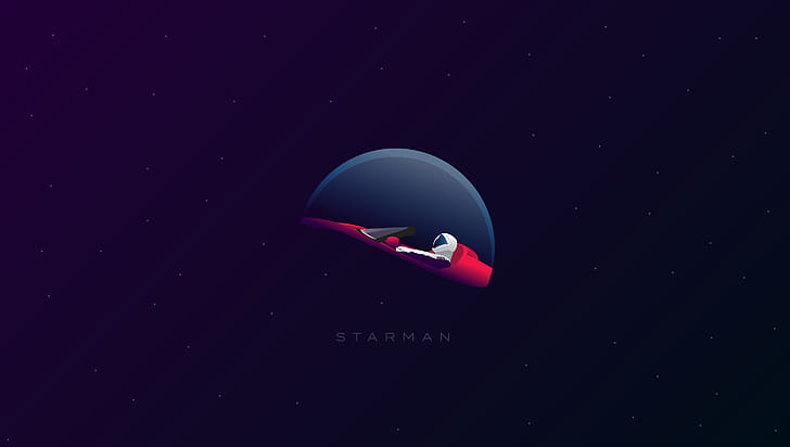 Starman Minimalistic Vector