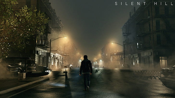 Silent Hill Person Night Street Lights HD, silent hill poster, HD wallpaper