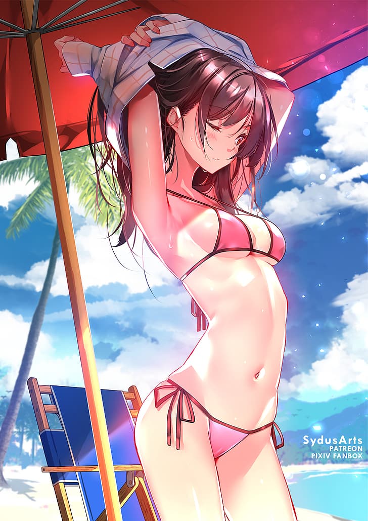 Tocka Laganje Cijepljenje Brunette Anime Girl In Bikini With Clear Background Druyogawithsuecheese Com