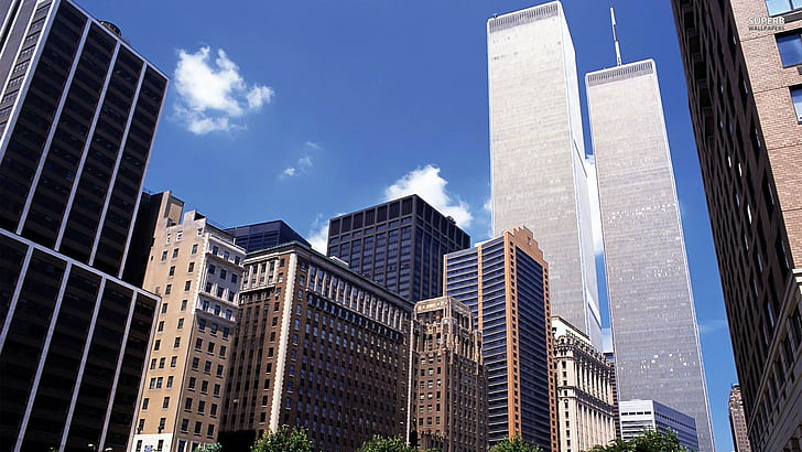 usa, big apple, world, 1920x1200, Twin Towers, World Trade Center