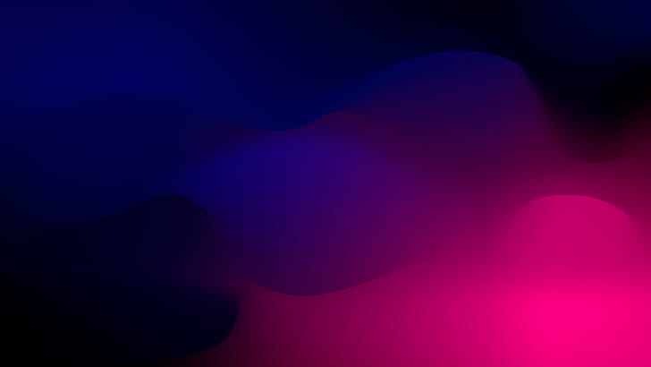 gradient, blue, pink, abstract art HD wallpaper