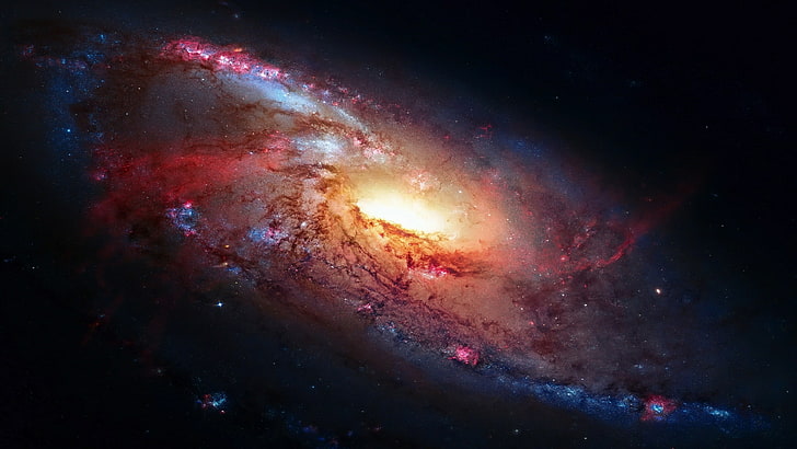 galaxy, spiral galaxy, universe, space, astronomy, HD wallpaper