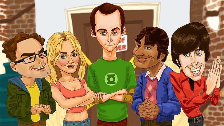 Big Bang Theory animation, The Big Bang Theory, Sheldon Cooper, HD wallpaper