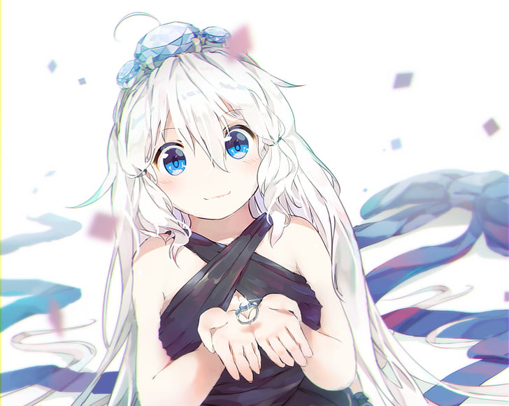 HD wallpaper: Anime, Original, Blue Eyes, Long Hair, Ring, White Hair |  Wallpaper Flare
