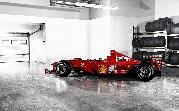 Ferrari, the car, Formula 1, F1-2000, HD wallpaper