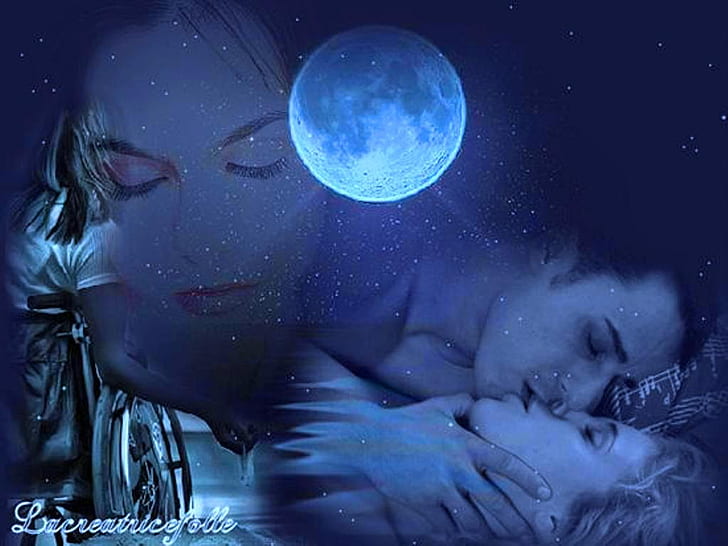 fantasy love Love Abstract Other HD Art, Moon