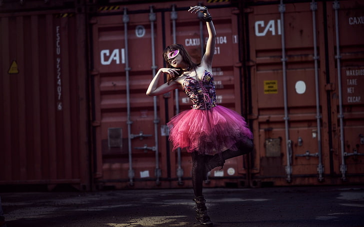 women, dancer, container, model, one person, dancing, performance