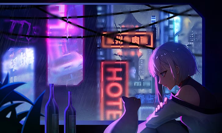 Cyberpunk: Edgerunners, Lucy (Cyberpunk: Edgerunners), anime girls, HD wallpaper
