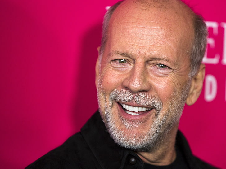 Bruce Willis, actor, face, smile, men, people, senior Adult, one Person, HD wallpaper