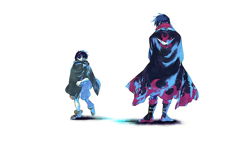 two male anime characters, Tengen Toppa Gurren Lagann, Simon