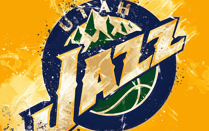 Basketball, Utah Jazz, Logo, NBA, HD wallpaper