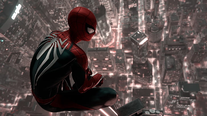 New York, Game, Peter Parker, Spider Man, PS4, Marvel's, HD wallpaper
