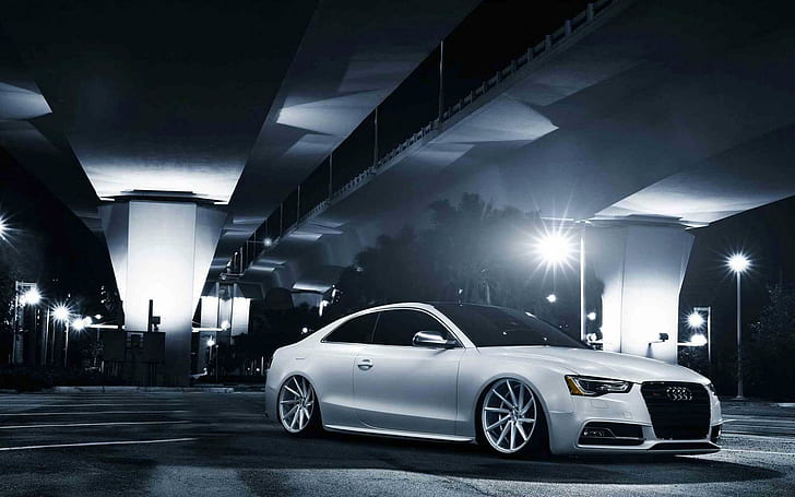 Audi S5 Car Vossen Wheels, HD wallpaper