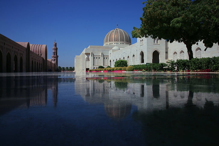 Religious, Sultan Qaboos Grand Mosque, Architecture, Building, HD wallpaper