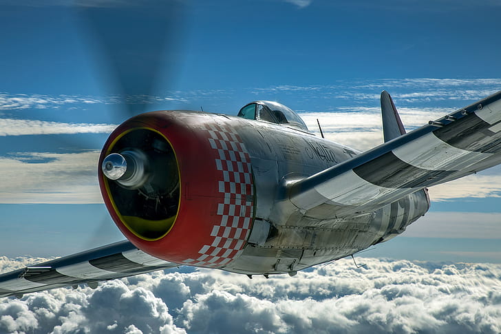 Thunderbolt, USAF, Fighter-bomber, The Second World War, P-47D Thunderbolt, HD wallpaper