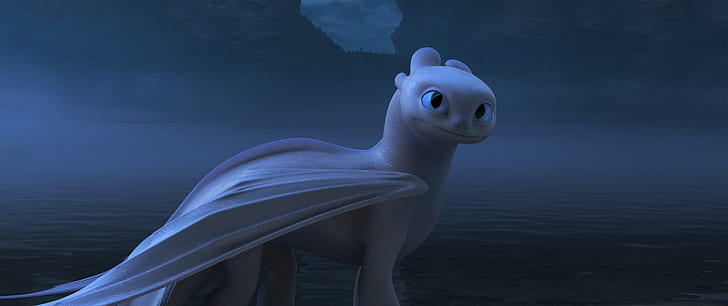 Light Fury In How To Train Your Dragon The Hidden World
