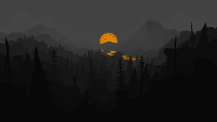 Louis Coyle and Firewatch style inspired dynamic theme : r/MacOS