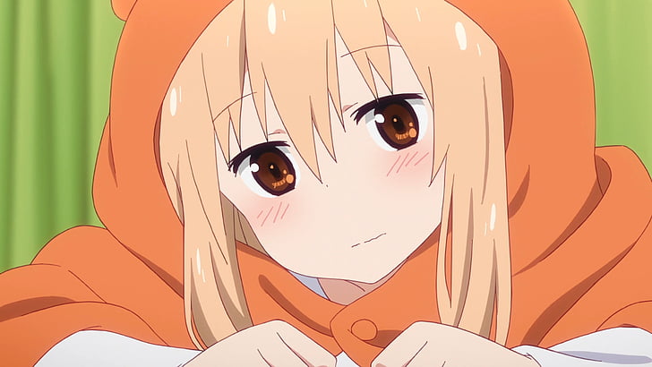Anime, Himouto! Umaru-chan, Umaru Doma, orange color, people, HD wallpaper