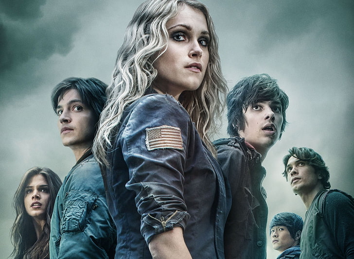 The 100, Eliza Taylor, Marie Avgeropoulos, group of people, young adult