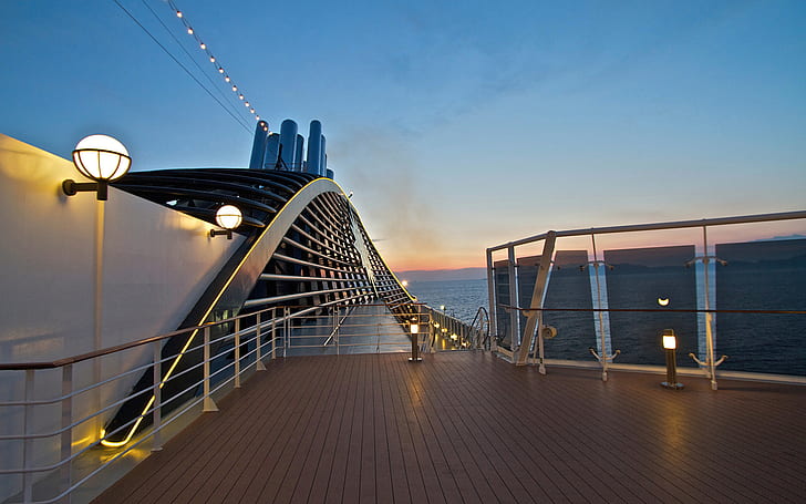 Cruise Ship Deck HD, architecture, HD wallpaper