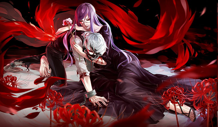 Download Rize Kamishiro, a student at Tokyo Ghoul Wallpaper | Wallpapers.com