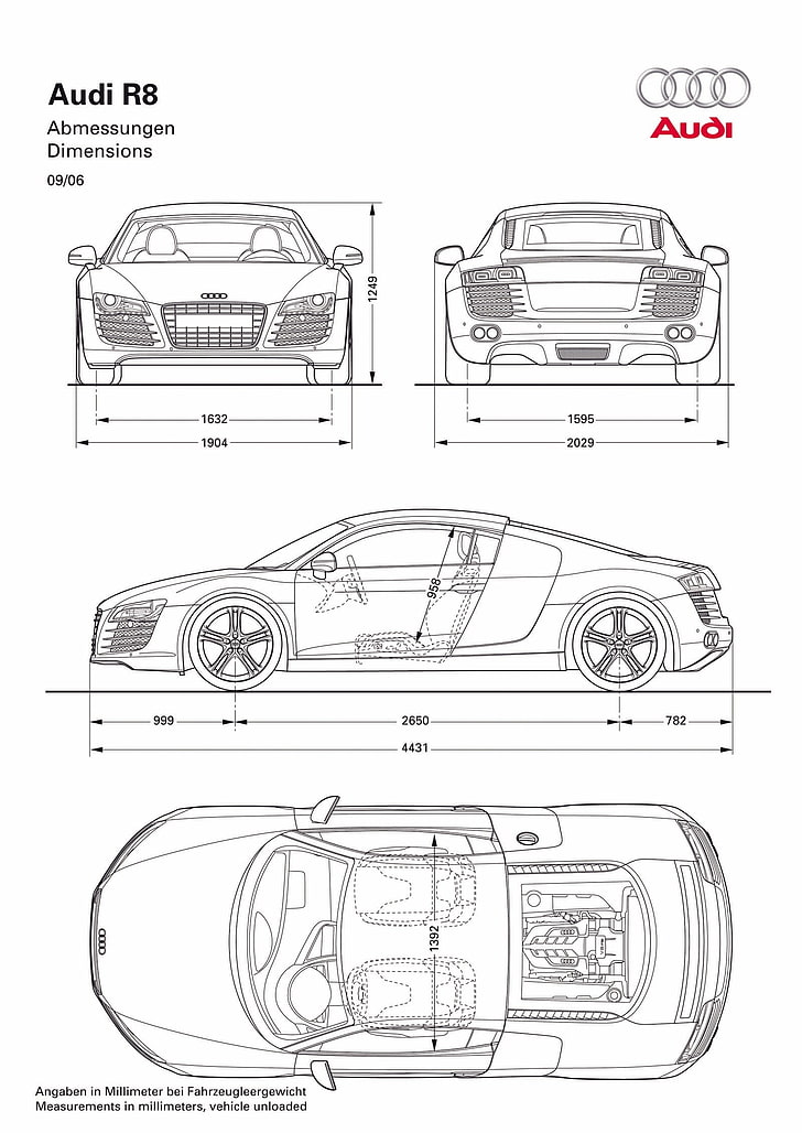 blueprints ride 2008 audi r8 Cars Audi HD Art