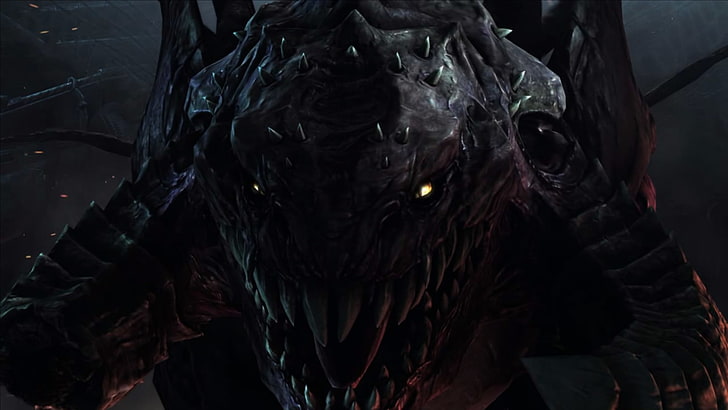 Zerg, Starcraft II, video games, one animal, close-up, front view