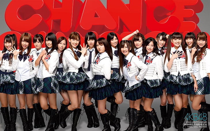 akb48, women, group of women, Asian, group of people, looking at camera