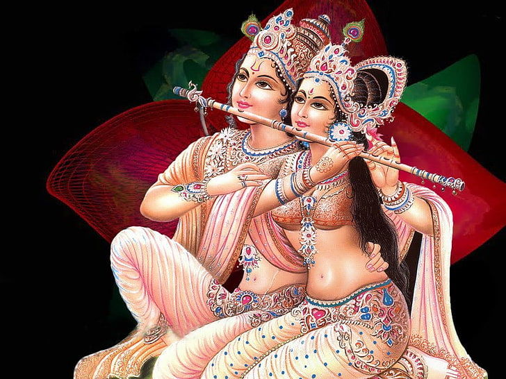 HD wallpaper: Loard Radha And Krishna, Hindu God illustration, Lord Krishna  | Wallpaper Flare