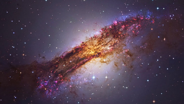 NASA, galaxy, stars, sky, nebula, planet, Centaurus A, space, HD wallpaper