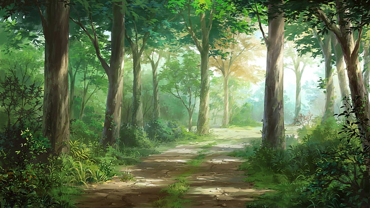 Wilsonovo setaliste Anime-original-path-tree-wallpaper-preview