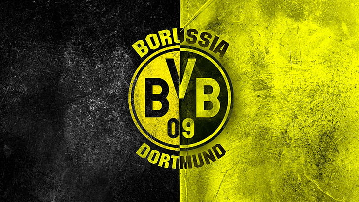 Borussia Dortmund logo, borussia dortmund logo, sports, 1920x1080, HD wallpaper