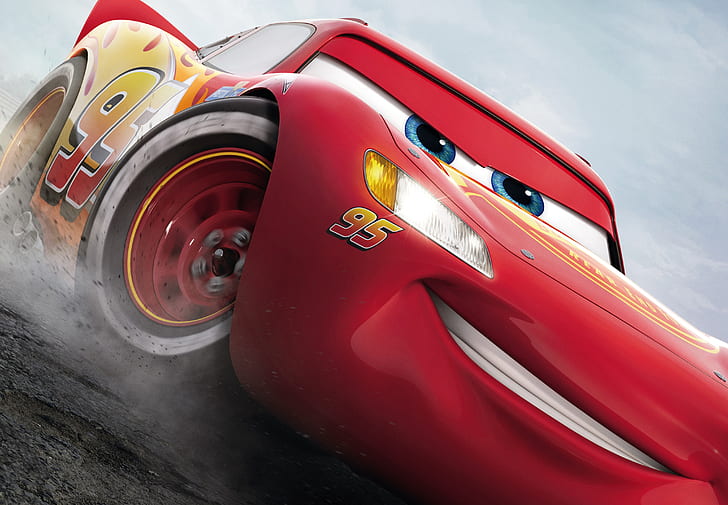 4K, Cars 3, Animations, Lightning McQueen, 2017, HD wallpaper