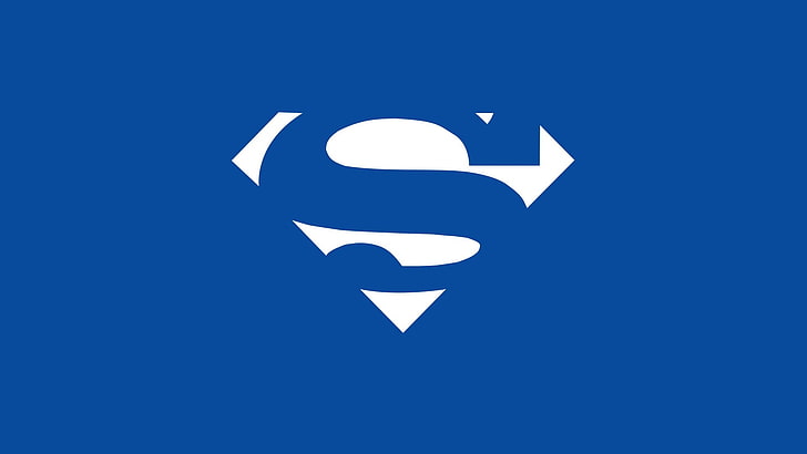 Superman logo, minimalism, symbol, vector, illustration, sign, HD wallpaper