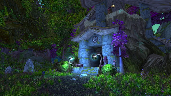 World of Warcraft, Ashenvale, Night Elves, forest, Alliance, HD wallpaper