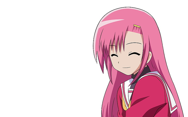 pink-haired female anime character illustration, hayate no gotoku