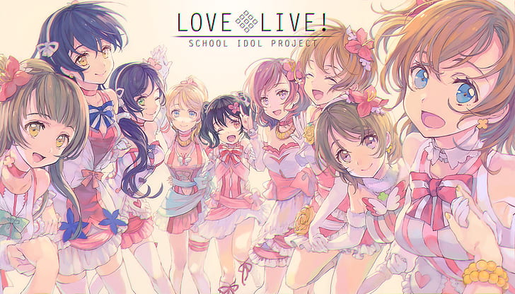 Love Live!, anime girls, Nishikino Maki, Sonoda Umi, Ayase Eli