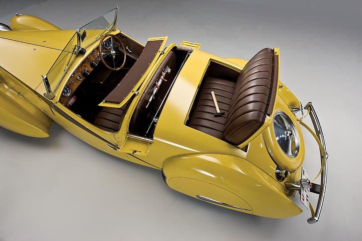 Salon, Bugatti, Classic, Chrome, 1935, Classic car, Gran Turismo, HD wallpaper