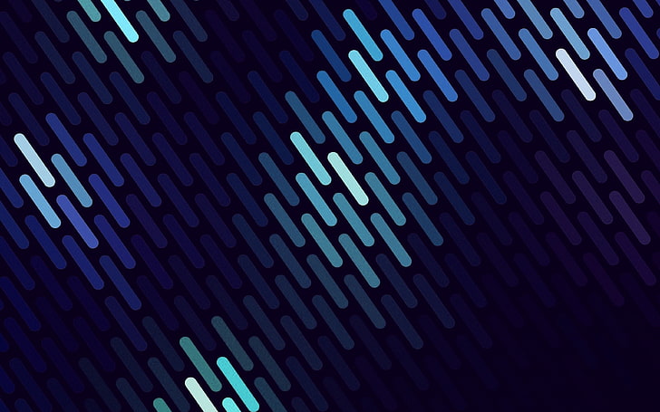 abstract, blue, dots, lines, pattern, technology, backgrounds, HD wallpaper