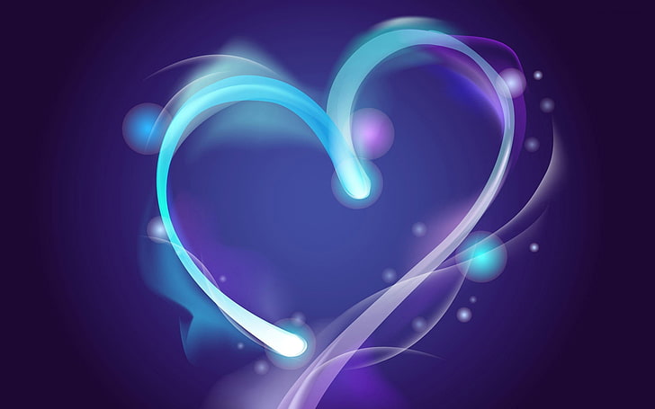 Download Neon Heart Aesthetic Purple Picture  Wallpaperscom